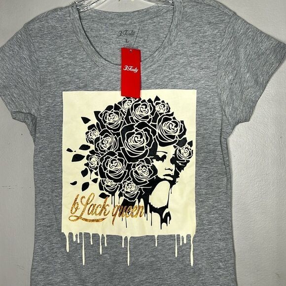 3FORTY BLACK QUEEN TEE - Picture 2 of 7